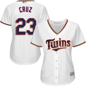 Superb Twins #23 Nelson Cruz White Home Women's Stitched MLB Jersey Retailers boost your inventory Order now to meet customer demand