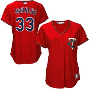 Superb Twins #33 Justin Morneau Red Alternate Women's Stitched MLB Jersey Hurry Exclusive offer Place your order immediately for a great jersey