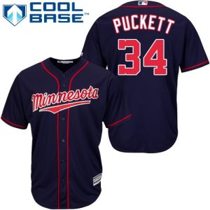 Superb Twins #34 Kirby Puckett Navy blue Cool Base Stitched Youth MLB Jersey Be among the first buyers Order now to enjoy top notch quality