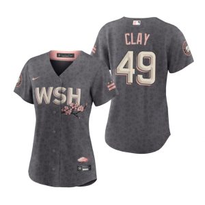 Superb Washington Nationals #49 Sam Clay Women's Nike Gray 2022 City Connect Replica Jersey Sports fans this is your chance Order soon to be part of the action