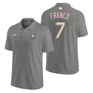 Superb Washington Nationals #7 Maikel Franco Men's Nike 2022 City Connect Gray Franchise Polo With high demand Don't miss out Order now to wear your team colors