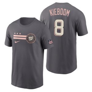 Superb Washington Nationals #8 Carter Kieboom Men's Nike Gray 2022 City Connect Graphic T Shirt Act fast Only a few left Secure yours today