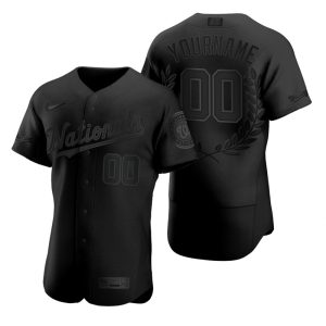 Superb Washington Nationals Custom Men's Nike Black MLB MVP Limited Player Edition Jersey