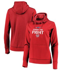 Superb Washington Nationals Majestic Women's 2019 World Series Bound Collection Pullover Hoodie Red