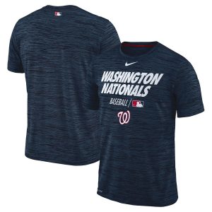 Superb Washington Nationals Nike Authentic Collection Velocity Team Issue Performance T Shirt Navy