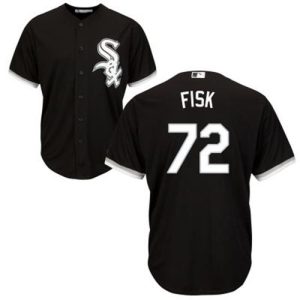 Superb White Sox #72 Carlton Fisk Black Alternate Cool Base Stitched Youth MLB Jersey Collectors this is a must have Add it to your collection by ordering
