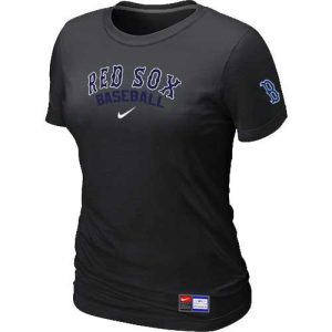 Superb Women's Boston Red Sox Nike Short Sleeve Practice MLB T Shirt Black