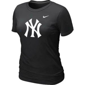 Superb Women's New York Yankees Heathered Nike Black Blended T Shirt