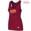 Superb Women's Nike Baltimore Orioles Tri Blend Racerback Stretch Tank Top Red
