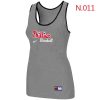 Superb Women's Nike Philadelphia Phillies Tri Blend Racerback Stretch Tank Top Light Grey