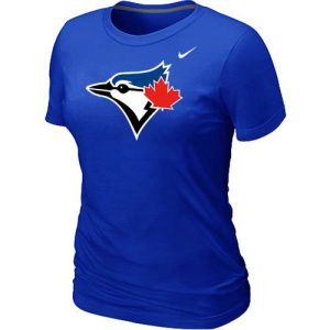 Superb Women's Nike Toronto Blue Jays Authentic Logo T Shirt Blue