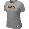 Superb Women's San Francisco Giants Nike Short Sleeve Practice MLB T Shirt Light Grey