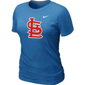Superb Women's St.Louis Cardinals Heathered Nike Light Blue Blended T Shirt