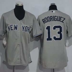 Superb Yankees #13 Alex Rodriguez Grey Women's Road Stitched MLB Jersey Sports enthusiasts seize this opportunity Order now to feel the game excitement