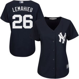 Superb Yankees #26 DJ LeMahieu Navy Blue Alternate Women's Stitched MLB Jersey Be among the first buyers Order now to enjoy top notch quality
