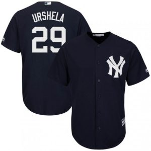Superb Yankees #29 Gio Urshela Navy Blue New Cool Base Stitched MLB Jersey