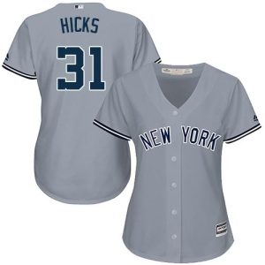 Superb Yankees #31 Aaron Hicks Grey Road Women's Stitched MLB Jersey Sports fans this is your chance Order soon to be part of the action